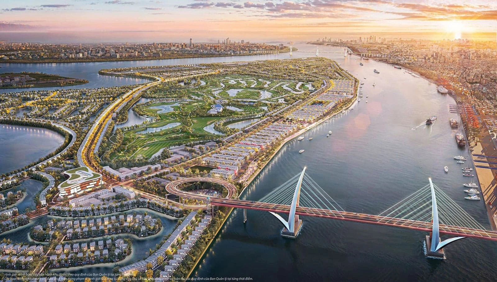 Phối cảnh hệ thống các trục đường bên trong Vinhomes Green Paradise